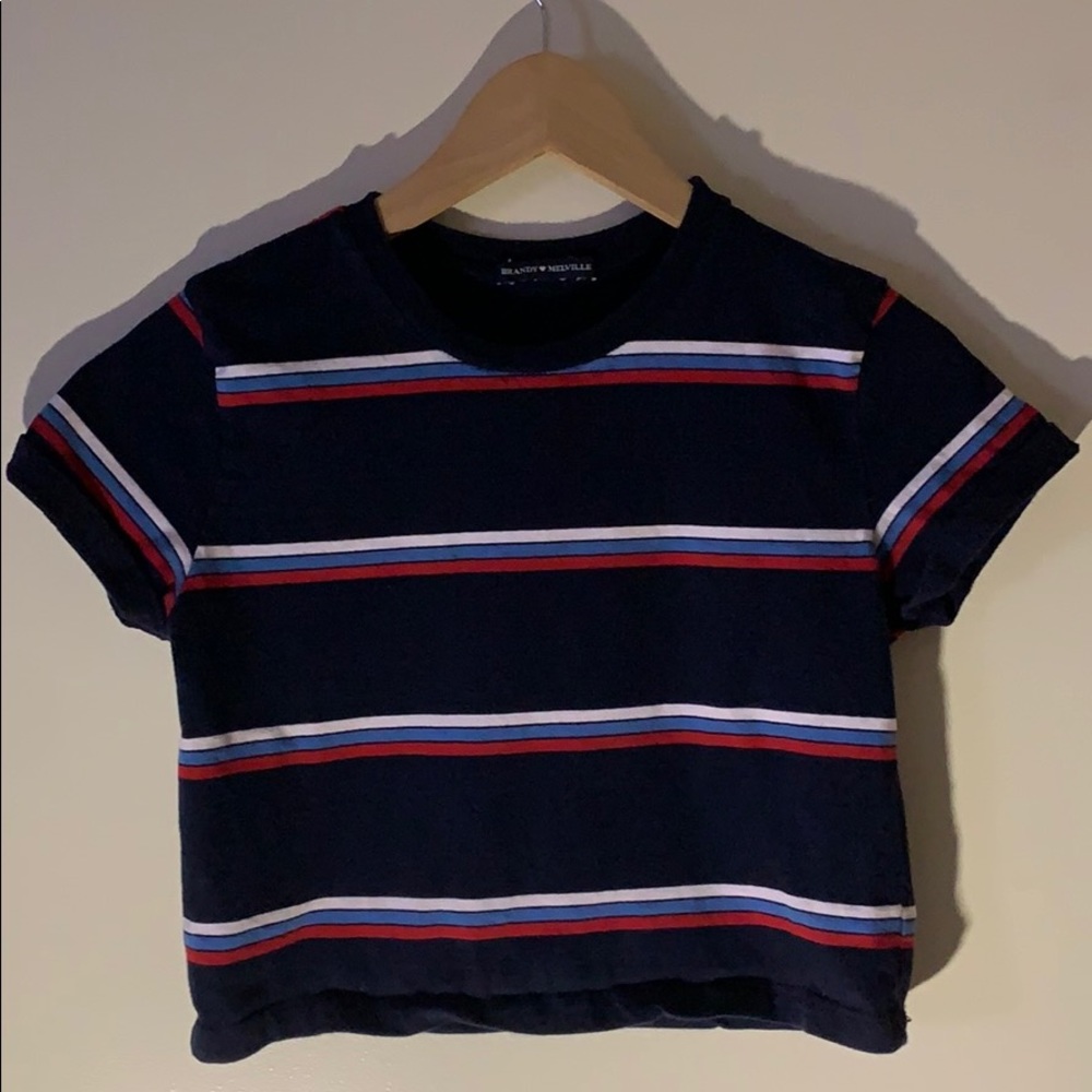 BRANDY MELVILLE striped crop top
